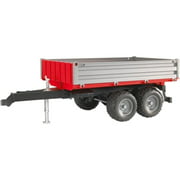 BRUDER Tipping Trailer with Grey Sides, 1:16 scale