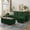 Green, variant on Jarenie Chireca Convertible Sectional Sofa with Storage Ottoman and Side Pockets, 4-Seater, Beige