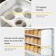 thumbnail image 5 of Toystoory Estante de almacenamiento de huevos, estante giratorio de 3 niveles para refrigerador, estante de soporte estable, caja organizadora de Organizadores de utensilios de cocina, 5 of 6