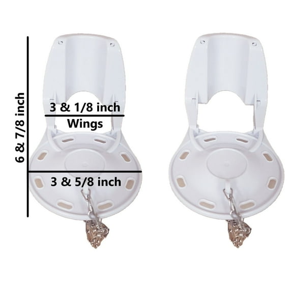 3 inch Counter-Balanced Toilet Flapper Replacement by Nuflush (2 Pack)