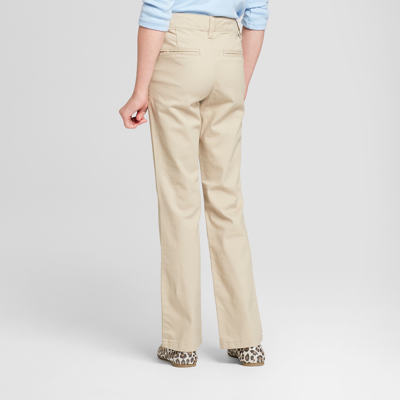 Cat \u0026 Jack Girls' Bootcut Twill Uniform 