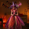 thumbnail image 1 of Txlixc, conjunto de disfraz de Cosplay para niñas, vestido de bruja de Halloween con sombrero, atuendo para accesorios de juego de rol Txlixc Moda, 1 of 8