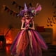 thumbnail image 1 of Txlixc, conjunto de disfraz de Cosplay para niñas, vestido de bruja de Halloween con sombrero, atuendo para accesorios de juego de rol Txlixc Moda, 1 of 8