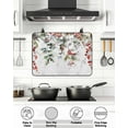 thumbnail image 5 of Christmas Stove Top Covers for Electric Stove, 28'x20'' Winter Pine Leaves Pine Cones Berries Snowflakes Glass Ceramic Stove Cover Foldable Rubber Mat Heat Resistant Cooktop Protector for Kitchen, 5 of 8