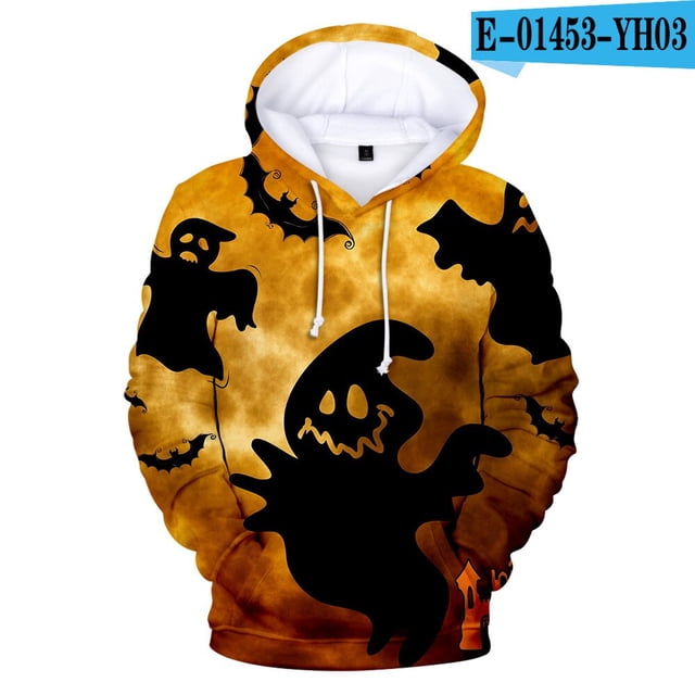 Sudaderas con capucha de Cosplay de Halloween, chaqueta informal para niños y adultos, tallas para niños, jersey de calabaza, Jersey Unisex03SG Deng Xun unisex
