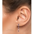 thumbnail image 3 of EMERALD EARRING, STERLING Silver Earring, Emerald Drop Earrings, Woman's Jewelry, Anniversary Gift, Wedding Women's Gift, Mother's Day gift, 3 of 5
