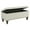 Cream, variant on HomePop Large Storage Bench with Nailhead Trim, 42"W x 18"D x 18"H, Cream
