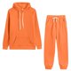 thumbnail image 1 of Gibobby Conjunto de sudadera informal para mujer Conjunto de dos piezas holgado informal con capucha y manga larga de color liso para mujer(Naranja,M), 1 of 2