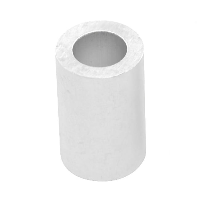 Eigraketly 166 piezas 5 mm / 0.2 pulgadas Agujero Funda de aluminio Plata Cable Férula Aluminio resistente Engarce Bucle Manga Un solo agujero Herramientas y ferretería No.2 Eigraketly TO005651-02