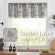 thumbnail image 2 of Cortina Jinchan bordada con estampado floral gris transparente 127 x 46 cm, 2 of 7
