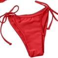 thumbnail image 5 of Gupgi Womens Solid Color Swimming Set, Bandage Bikini Top + Lace Up Briefs, 5 of 5
