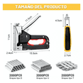 thumbnail image 3 of Engrapadora Bloosom  Tipo Pistola Para Tapiceria, 6000 Grapas,guantes Multicolor, 3 of 4