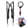 thumbnail image 1 of Cámara Doble Correa Para El Hombro Conjunto De Pulsera De Liberación Rápida Correa De Doble Cámara Ajustable Para Cámara Dslr Slr Dv 2 Uds Methold AP008191-01, 1 of 6