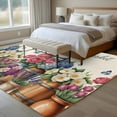 thumbnail image 5 of 8x10 Area Rugs for Living Room, Farmhouse Floral Non Slip Area Rugs for Kitchen Bedroom Entryway, Vintage Spring Flowers Botanical Washable Carpet Runner Rug Floor Mats for Bedroom Home Decor, 5 of 9