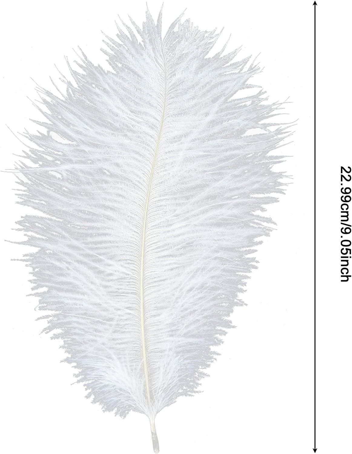 Nvzi-a 50 Pieces Ostrich Feathers, 7.9-9.8inch Mixed Color Ostrich Feathers Craft Art Soft Feathers for Wedding Centerpieces, Festival Party, DIY Art Craft, Home Decoration