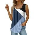 thumbnail image 2 of Womens Tank Tops Loose Fit Flowy Beach Tank Tops Sleeveless Square Neck Pleated Casual Summer Tank Shirts Blouses Tunics, 2 of 5