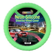 Cameleon Cover NEON-GREEN New Neon Glow In The Dark Green Silicone Steering Wheel Cover