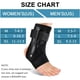 thumbnail image 5 of Wosthever Estabilizador de soporte de tobillo cinturón auxiliar ajustable Brace vendaje Protector envoltura de pie hombres mujeres para gimnasio Type2 NO2, 5 of 6