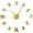 Gold,27inch, variant on American Football Players DIY Giant Wall Clock Rugby Fans Sports Room Wall Decor Modern Design Large Frameless Clock Wall Watch(Black,27inch)
