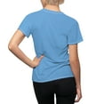 thumbnail image 2 of Sunflower Western Horse Light Blue Women's AOP Cut & Sew Tee, 2 of 6