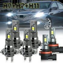 Quayub LED Headlight High Low Beam   Fog Light Bulbs Combo 6500K For Hyundai Sonata 2011-2014,Pack of 6