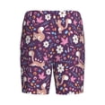 thumbnail image 4 of Picia Cute Squirrel Floral Pajama Shorts for Men, Men's Pajama Bottoms, Sleepwear,Short Pajama Pants-XX-Large, 4 of 9