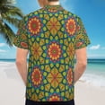 thumbnail image 6 of High Quality Hawaiian Shirts for Men Short Sleeve Aloha Beach Shirt Floral Summer Casual Button Down Shirts Blouses NTRMOZ, 6 of 7