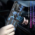 thumbnail image 3 of Funda protectora magnética de TPU + PC con soporte para Samsung Galaxy A52 4g/5g con armadura de camuflaje a prueba de golpes, 3 of 5