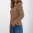 thumbnail image 4 of JJHGVB Warm Sweaters for Women Baggy Sweater Tunics Tops for Women Cute Sweaters Women Tops Knit Sweater for Women Womens Sweaters Orange XL, 4 of 9