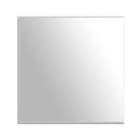 Eviva Sax 30" Brushed Metal Frame Bathroom Wall Mirror