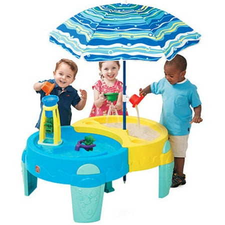 Step2 Shady Oasis Sand &amp; Water Table, 40" umbrella ...