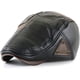 thumbnail image 1 of Sombrero de vendedor de periódicos para hombre, gorra plana clásica de cuero PU, sombrero de hiedra de taxista Gatsby, sombrero de pesca para conducir, caza, para padre y papá, 1 of 6