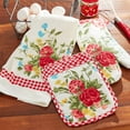 The Pioneer Woman Sweet Rose 3Piece Kitchen Set Kitchen Towel, Oven