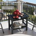 thumbnail image 4 of 265Lbs Heavy Duty Waterproof Shower Stool HDPE Material with Double Storage Shelves, 4 of 9