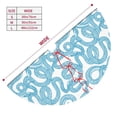 thumbnail image 3 of Sikiie Blue Snake 30-48 inches {designName} Print Christmas Tree Skirt Snowman Xmas Tree Skirt with Edge Christmas Decorations for Holiday Party36", 3 of 7