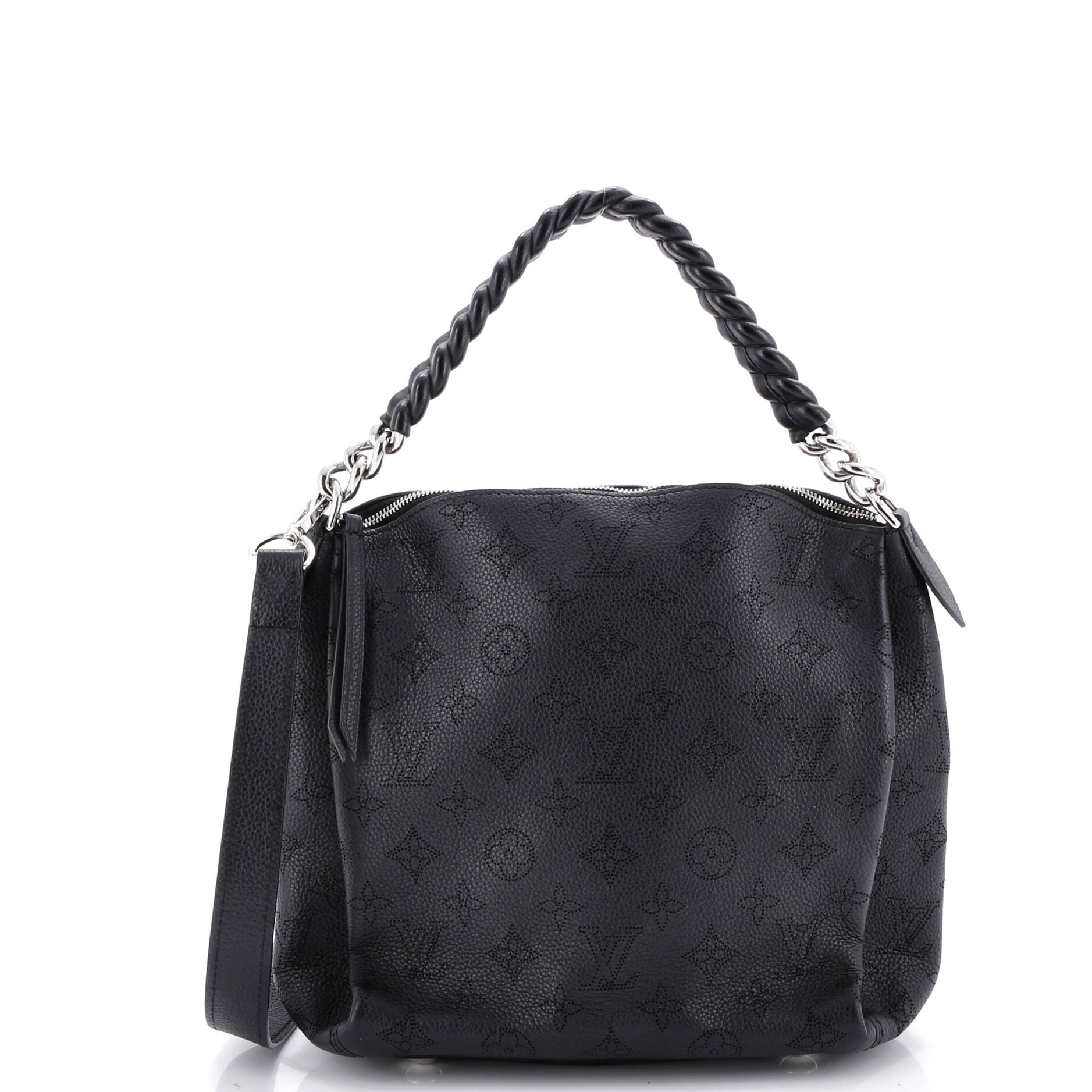 Louis Vuitton Coussin Belt Bag Handbag Leather Women\'s Black M81125 Louis Vuitton Black Monogram Embossed Coussin Shoulder Bag main image 2