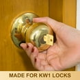 thumbnail image 4 of 50 Pcs Do Not Duplicate Key Blanks Metal Key Replacements House Key Blank Door Lock Replacement Parts(Gold,Kw1), 4 of 5