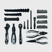 Marvel Black Panther 82pc Tool Set, Includes Ratchets, Sockets, Pliers, and Tool Case, Silver Edition
