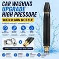 thumbnail image 2 of Heavy Duty Adjustable Twist Hose Nozzle Jet Sweeper Nozzle, Powerful High-Pressure Home Car Wash & Garden Sprayer, Heavy-Duty Solid Brass High-Pressure Hose Nozzle (3Pcs), 2 of 7