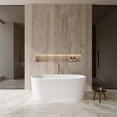 thumbnail image 2 of Wyndham Collection  Ursula 67-inch White Freestanding Soaking Bathtub, 2 of 7