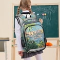 thumbnail image 7 of FORMRS Unisex School Backpack 17" Student Travel Bag with Laptop Compartment, Blue Sea Boat, 7 of 7