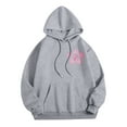 thumbnail image 6 of Quealent Women's Zip Up Hoodies Oversized Fleece Long Tunic Sweatshirts Casual Fall Jacket Coat with Pocket Dark Gray for Size XXL, 6 of 8