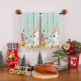 thumbnail image 4 of Multifunctional Hand Towel Easter Kitchen Dish Towel Striped Rabbit Print Household Kitchen Towel, 4 of 4