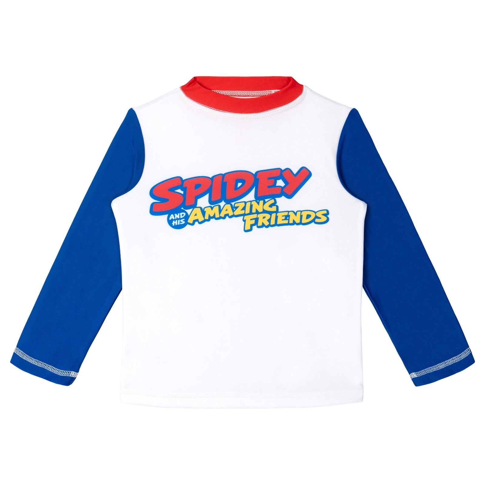 Marvel Spidey and His Amazing Friends Little Boys' Swimwear 2-Piece Rash Guard and Swim Trunks Set Spidey Hulk Multi