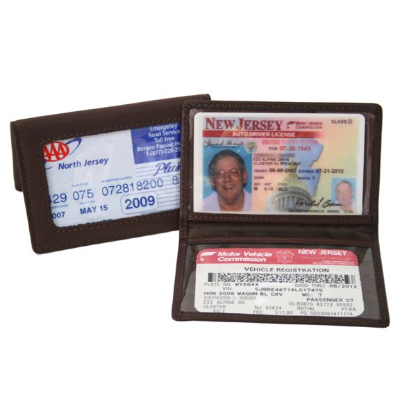 Royce Leather ID Holder and Credit Card Wallet in Genuine Leather