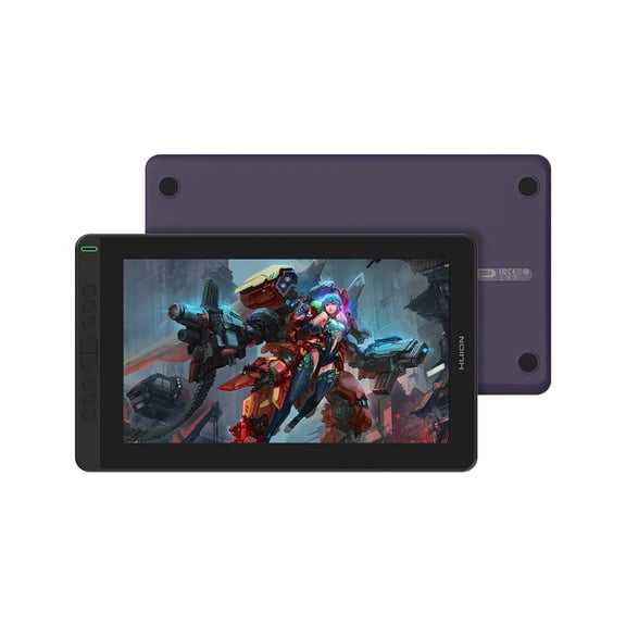 Tableta Gráfica Monitor Huion GS-1331-P Kamvas 13 Diseño Violeta Morado