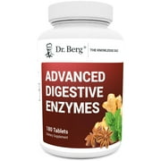Dr. Berg Advanced Digestive Enzymes - Digestive Formula w/ Betaine HCl, 180 Tablets