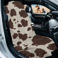 thumbnail image 2 of Xixirimido Brown Cow Cowhide Print Car Seat Cover Front Seat Sweat Towel Bucket Seat Covers for Cars SUV Trucks for Gym Workout Running Swimming Beach Hiking, 2 Pack, 2 of 8