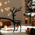 thumbnail image 5 of Virelaxpo Elegant Deer Figurine Sculpture for Home Decor,European-Style Imitation Metal Stag Statue,Perfect for Entryway and Garden Decoration, 5 of 6