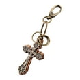 thumbnail image 4 of NUOLUX 1 Pc Cross Pendant Keychain Assorted Color Alloy Decorative Keychains For Men Women, 4 of 8